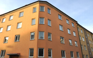 Brf Entitan, Hägersten Tak, fasad, balkong och fönsterrenovering. SEHED Tresson 2018-2019